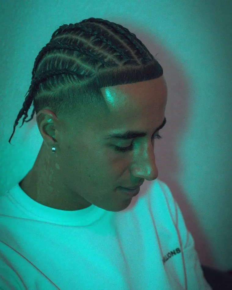 Coupe homme avec tresses chez NP BarberShop