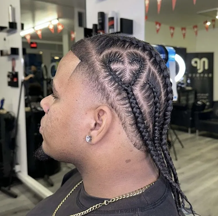 Tresses réalisées chez NP BarberShop à Neuchâtel